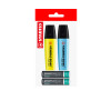 Pack: 2x Resaltador STABILO Boss + 2x Pilas AAA POWER ONE, Pack x 4 Unds.